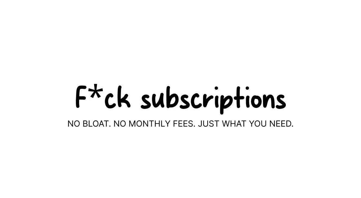 F*ckSubscription screenshot 1