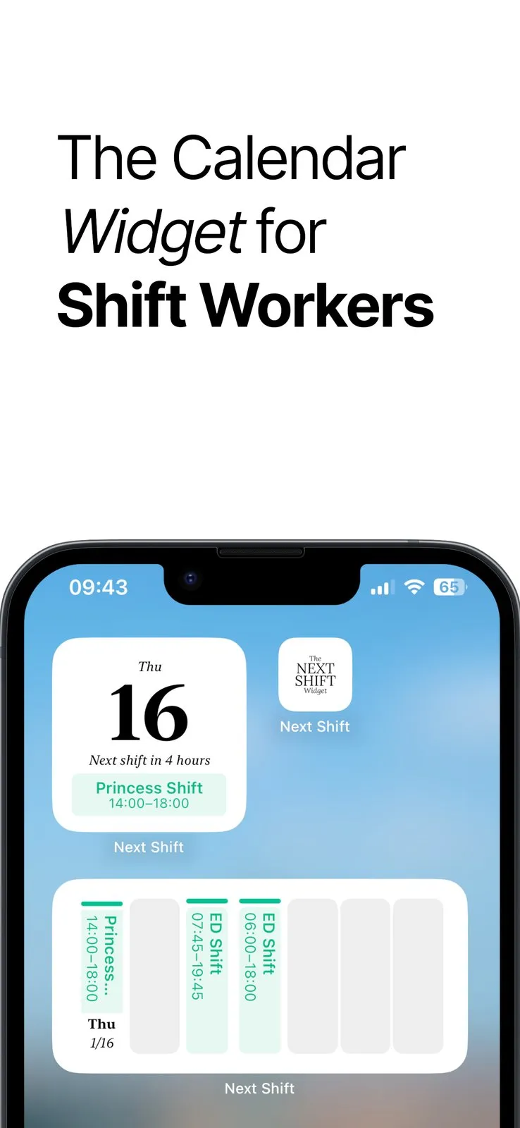 The Next Shift Widget screenshot 1