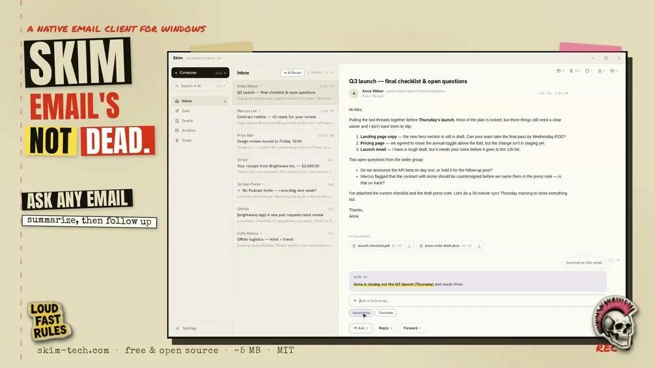 Skim screenshot 1