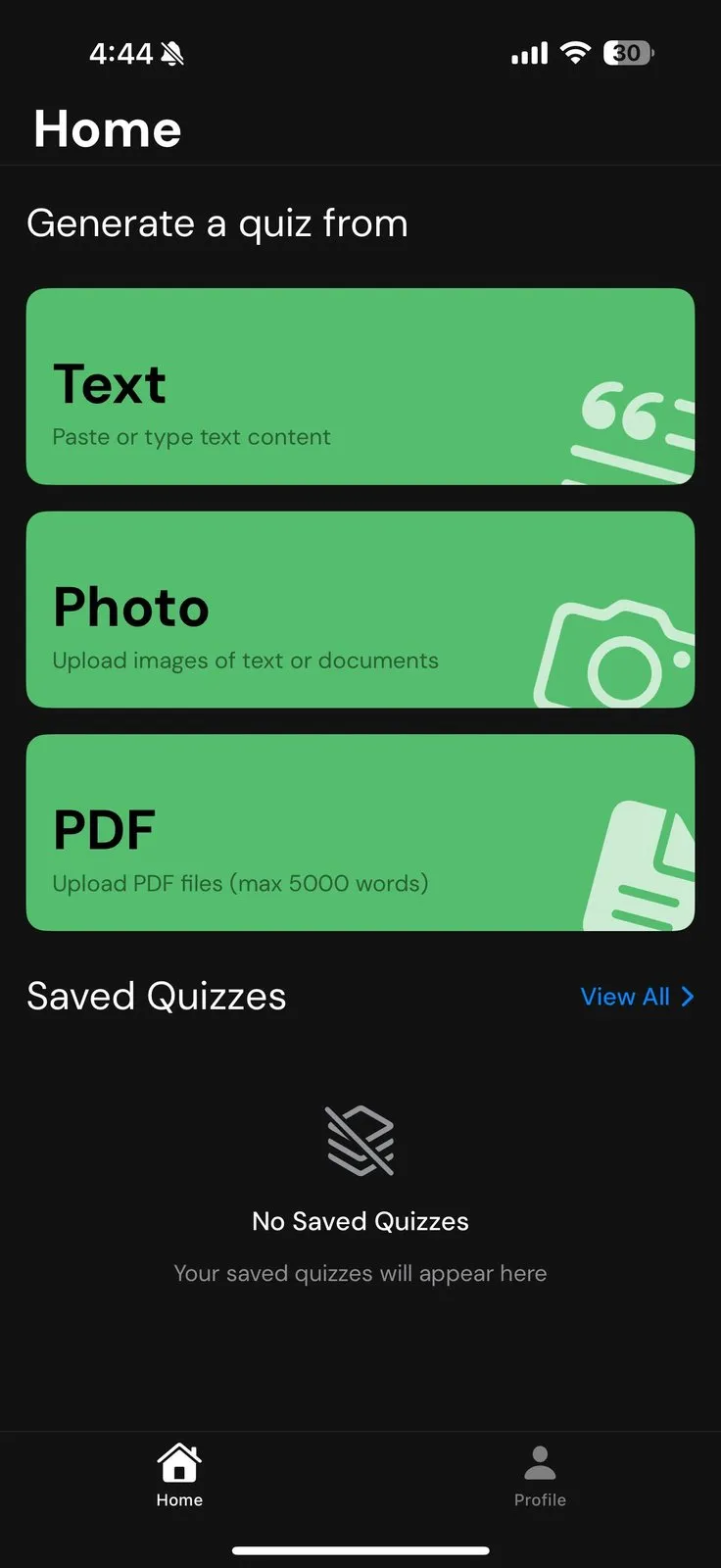 EaseQuiz screenshot 1