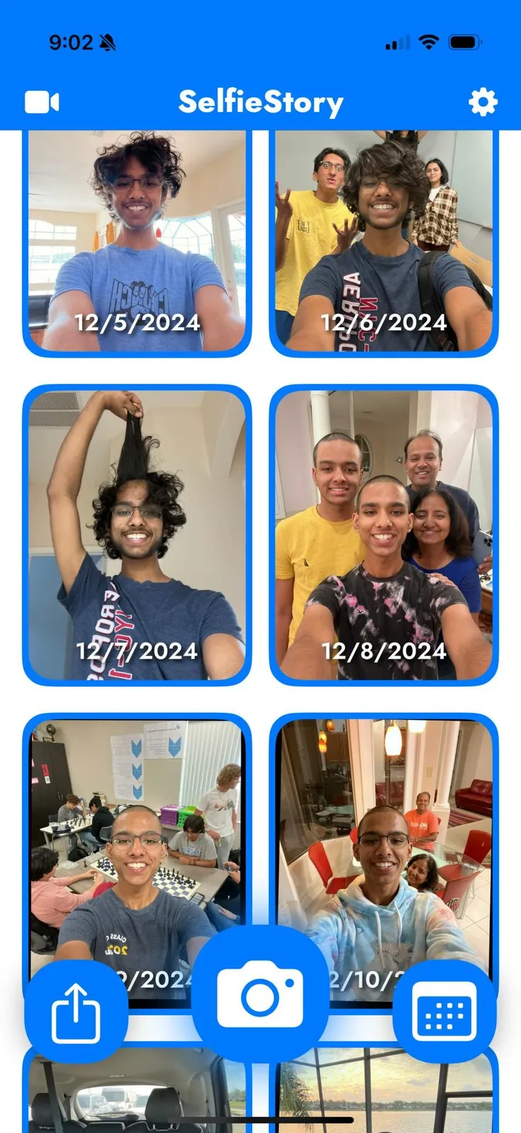 SelfieStory screenshot 1