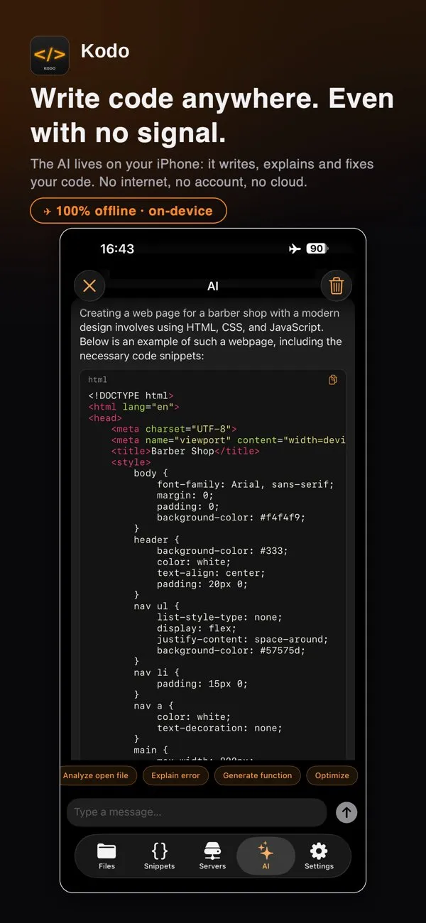 Kodo screenshot 1