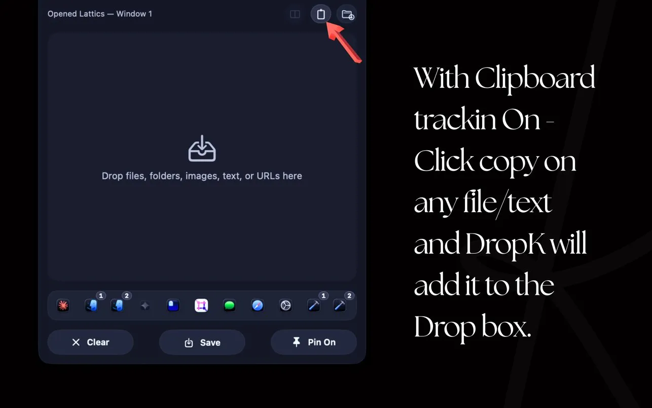 DropK - Clipboard & Shelf screenshot 1