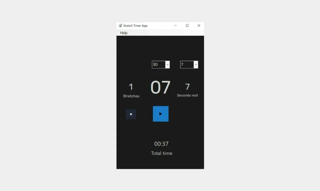 Stretch Timer App screenshot 1