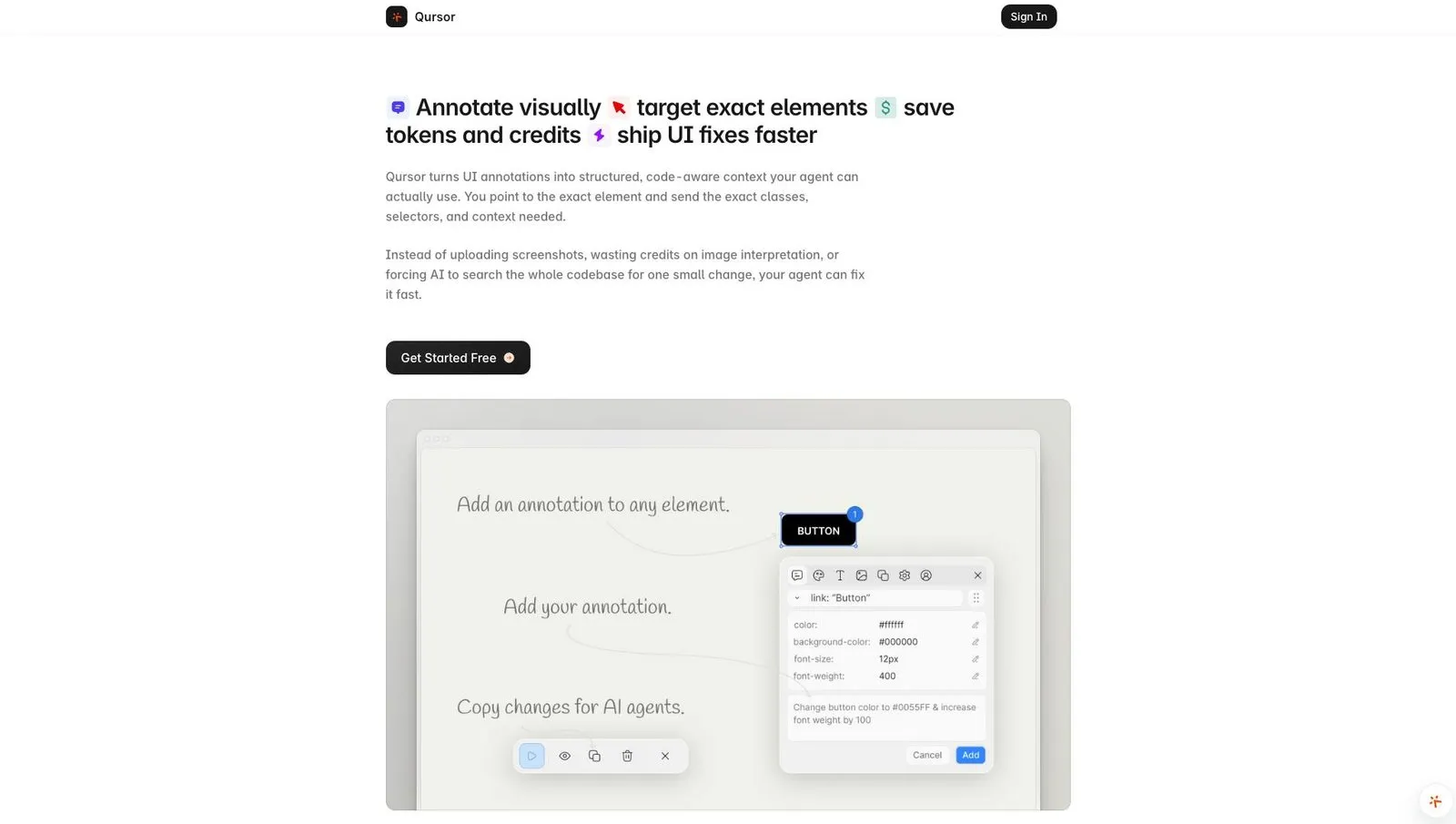 Qursor screenshot 1