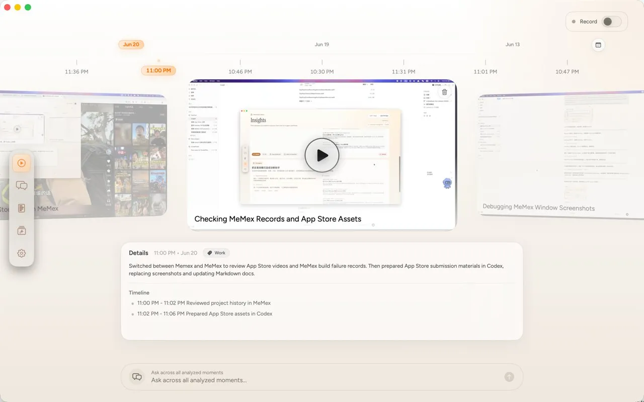 MeMex screenshot 1